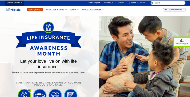 Allstate Homepage